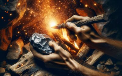 Feuer machen wie in der Steinzeit