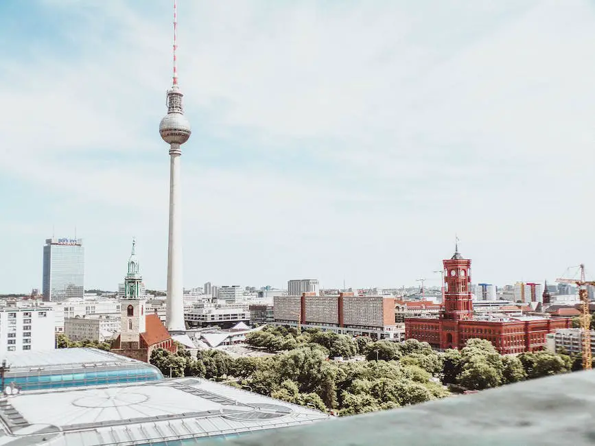 A photo showcasing the diverse architecture of Berlin