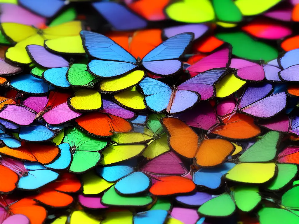 Auf dem Bild ist ein bunter Schmetterling mit ausgebreiteten Flügeln zu sehen.