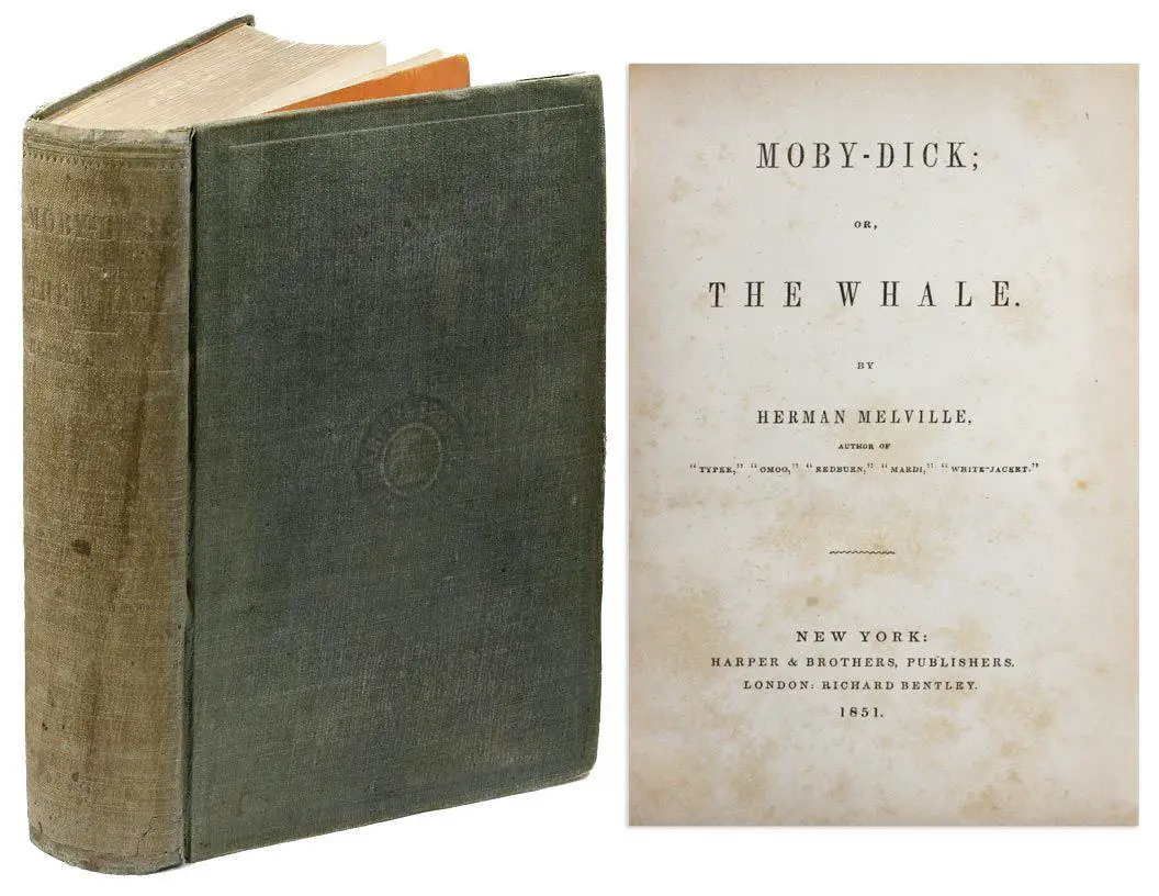 Das Buchcover von Herman Melvilles Roman 'Moby Dick'