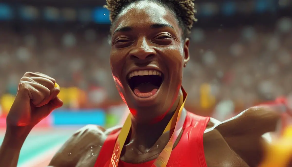 Serena Williams jubelt, nachdem sie bei den Olympischen Spielen 2012 die Goldmedaille im Einzel gewonnen hat