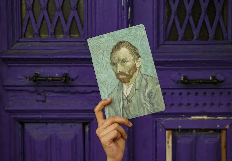 Collage of Vincent van Gogh's artwork, including 
